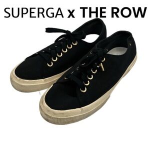 Superga x The Row Black Canvas Low Top Sneakers - Women’s Size 8